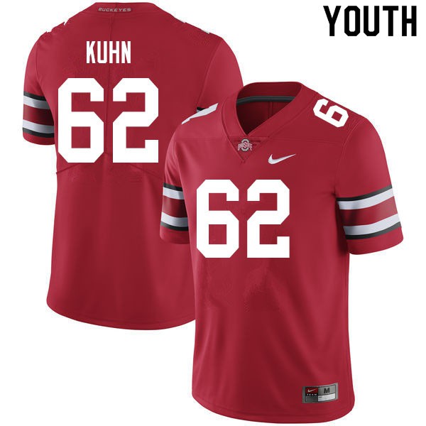 Ohio State Buckeyes #62 Chris Kuhn Youth Official Jersey Scarlet OSU41286